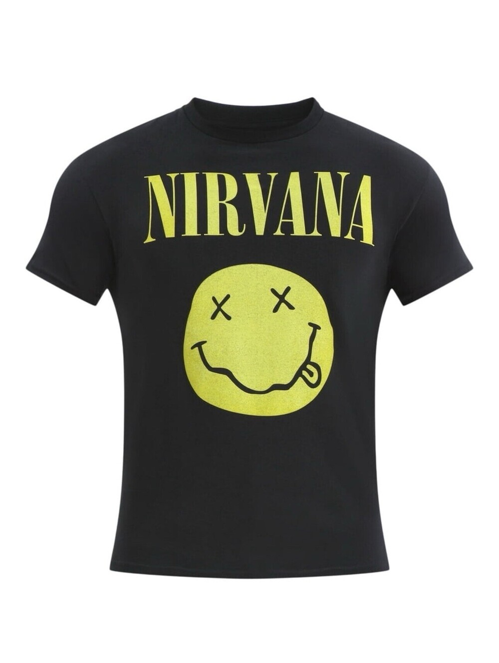 Nirvana Smiley Men's and Big Men's Graphic Tee Smiley, Size XL (46-48)